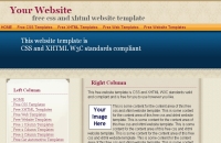 free css xhtml template #18